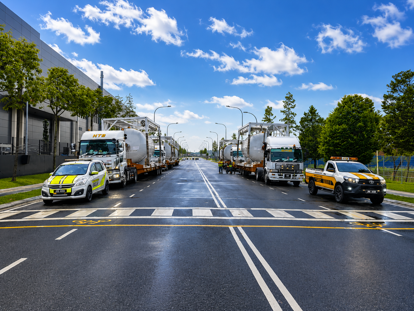 licensed escort car oversize load Malaysia